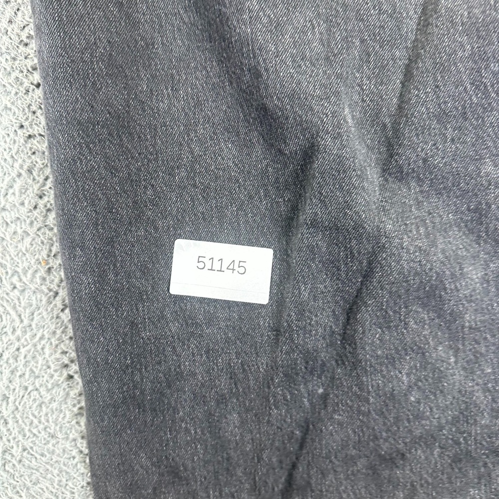 Old Navy Drapey Jeans Women 16 Gray Cotton Denim Wide-Leg Faded High-Rise Baggy - Picture 11 of 11